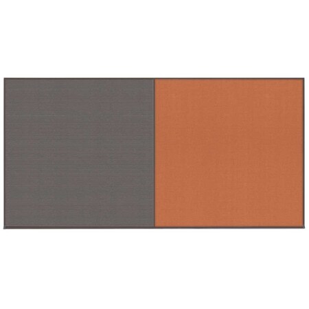 United Visual Products Enclosed Corkboard, 1 Door, 18"x24", 4" Fra UV3414-GOLD-BLACK